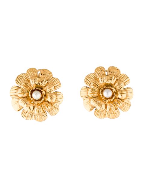 chanel flower earrings|camellia jewelry chanel earring.